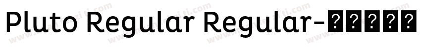 Pluto Regular Regular字体转换